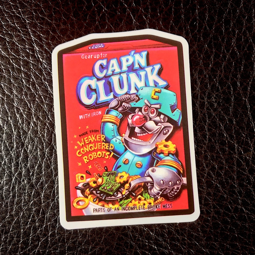 Cap’N Clunk Parody Accent Decor Sticker